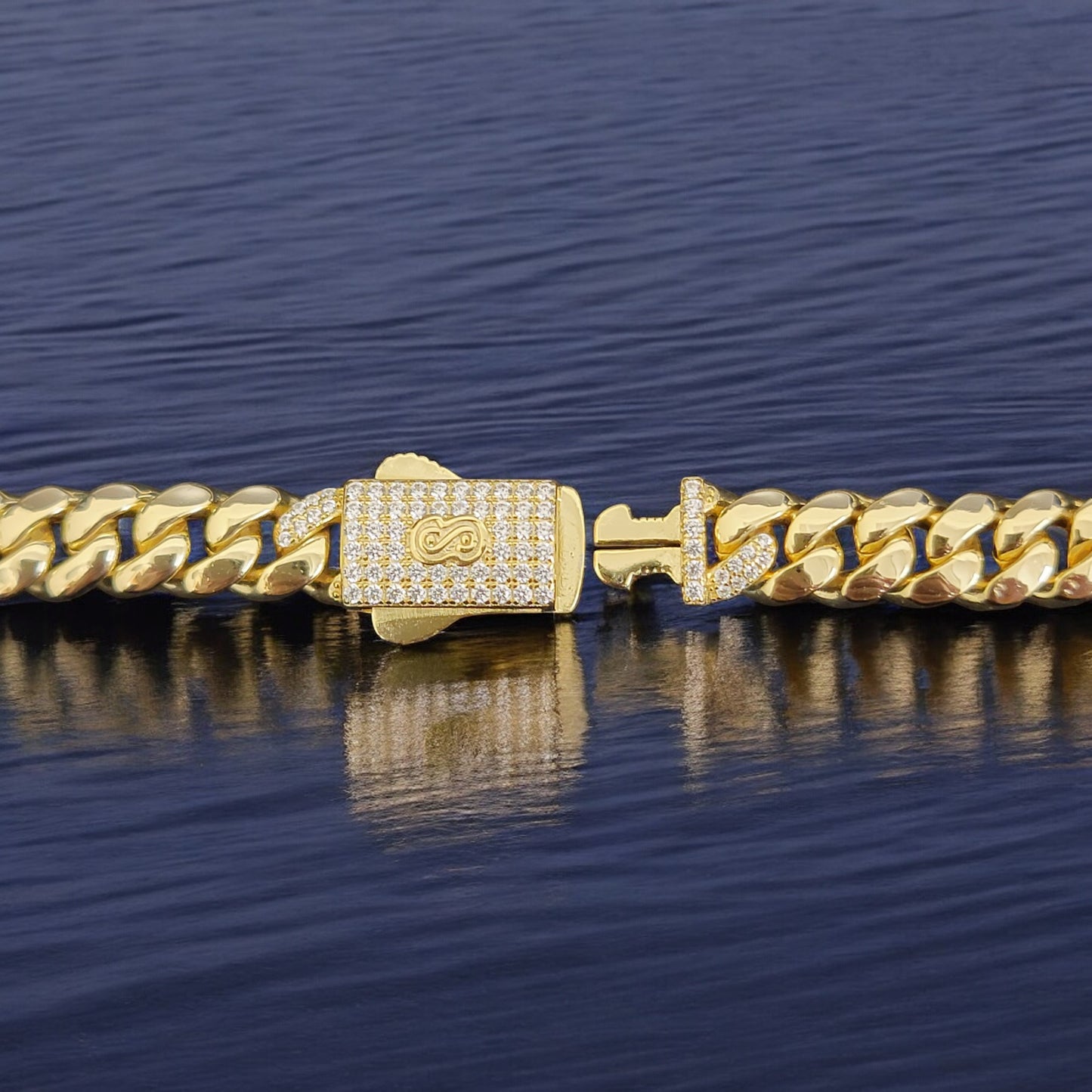 BS-005 8mm 925 Sterling Silver Cuban Bracelet