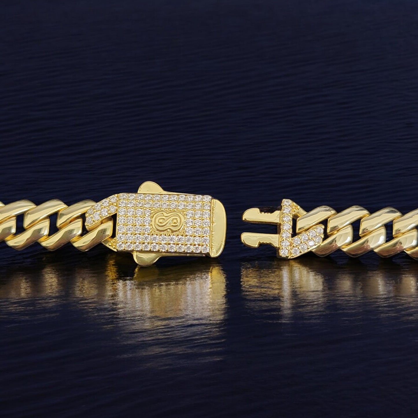 CBS-009 9mm 925 Sterling Silver Cuban Link Chain