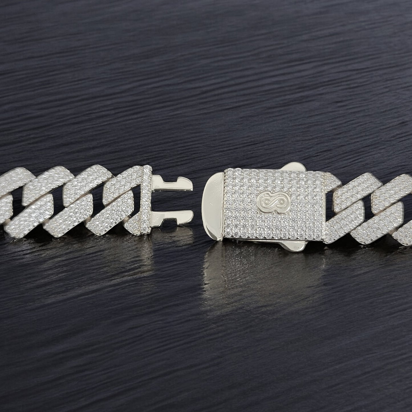 BS-012 12mm 925 Sterling Silver Cuban Bracelet