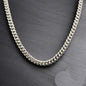 CBS-004 8mm 925 Sterling Silver Cuban Chain