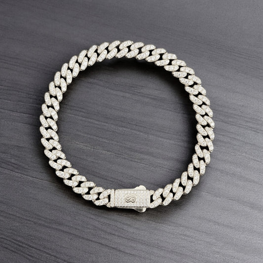 BS-006 6mm 925 Sterling Silver Cuban Bracelet