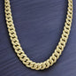 CBS-008 12mm 925 Sterling Silver CZ Cuban Link Chain